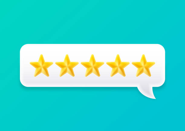Five+star+review+speech+bubble+talking+customer+product+review+chat.